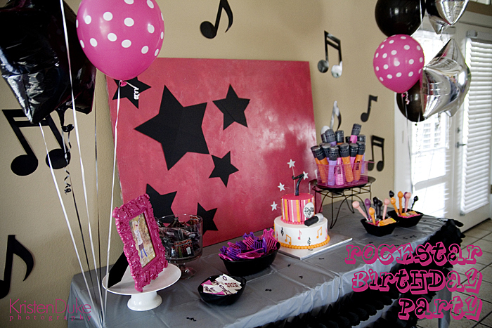 What are some rock star birthday party ideas?